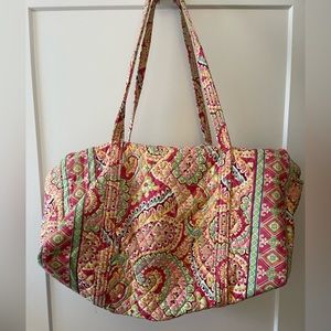Vera Bradley XL Duffel in Capri Melon (retired)
